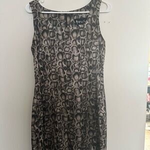 Vintage All That Jazz | Snakeskin Print Mini Dress